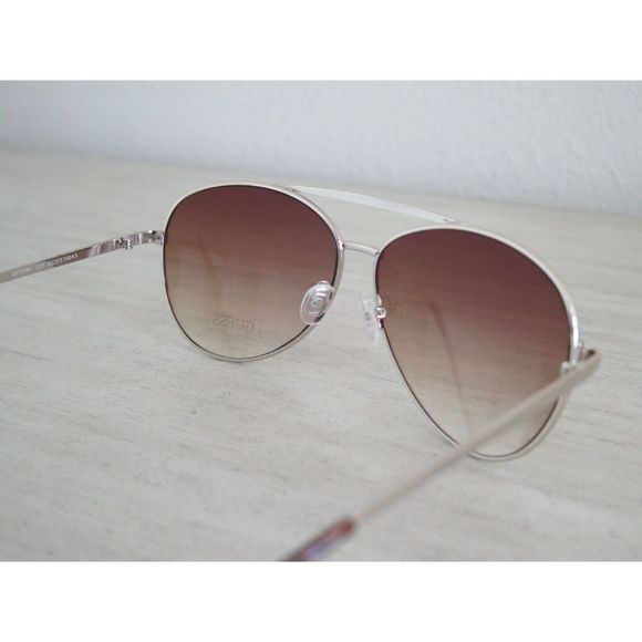 GUESS GF0399 Women's Gold/Gradient Brown Aviator Fashion Sunglasses - Picture 8 of 9